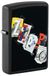 Zippo Stormaansteker - Zippo Letters Design - Color Image Black Matte - Navulbaar - Herbruikbaar - Winddicht Design - Geschenkdoos - Made in USA