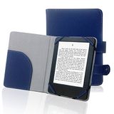 ENJOY-UNIQUE Book Style Litch Pu lederen Case Cover voor 6" ebook Reader Case Cover voor sony/kobo/pocketbook/nook/tolino 6inch ebook reader, Blauw