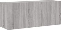 vidaXL Tv-meubel wandgemonteerd 100x30x41 cm grijs sonoma eikenkleurig