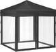 vidaXL Partytent, inklapbaar met zijwanden, antraciet, 2x2 meter