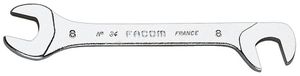 Facom steeksleutel micromechanica, bek 15° en 75° gebogen 17 mm