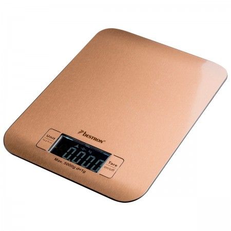 Bestron AKS700CO Keukenweegschaal Koper 5 kg LCD