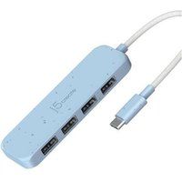 j5create JCH341EC - Hub - milieuvriendelijk, USB-C - 4 x USB 3.2 Gen 2 - desktop