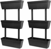 vidaXL Jardinière 6 pc 100 cm Anthracite