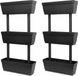 vidaXL Jardinière 6 pc 100 cm Anthracite