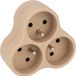 Bioplastic Zenitech Bioplastic gerecycled tripliet, 3 x 16 A, beige