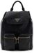 GUESS Manhattan II Flap Backpack Black Logo Zwart