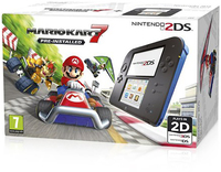 Nintendo 2DS zwart, blauw / Mario Kart 7