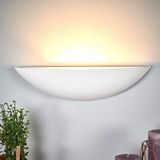 Lindby Wandlamp Guilia Gips Metaal Wit E27