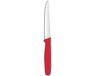 HENDI Tomatenmes – Gekarteld Lemmet – Rood – 214 mm – Comfortabel Handvat – Vaatwasmachinebestendig