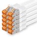 1aTTack.de 10 Gb/s LAN-patchkabel 10x 2m RJ45 netwerkkabel CAT7 - wit