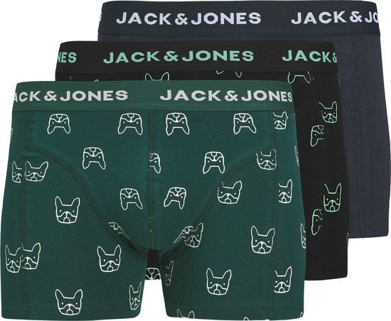 JACK&JONES ADDITIONALS - JACDENIM DOG TRUNKS 3 PACK NOOS Heren Onderbroek