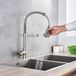 Robinet de cuisine sans marque - Robinet de restauration flexible - Chrome mat