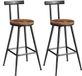 Unyqoos® Set de 2 tabourets de bar réglables avec dossier