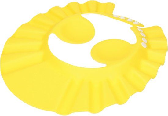 Best Deals Online Gele Deluxe Douchekap voor Kleine Kinderen van 0-6 Jaar met Oorbeschermers – 27cm Shower Cap voor Baby’s en Peuters Douchekapje voor Kindjes