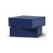 TÔNN furniture Boîte de rangement Pac box Bleu minuit, grand 32,5x10,5x30 cm, Lot de 2