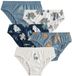 Next - Jongens - Set van 5 katoenen slips met print - Blauw