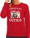 Bellatio Decorations Shoppartners Bv Katten Kittens Kersttrui sweater - voor dames - Christmas cuties - rood - M