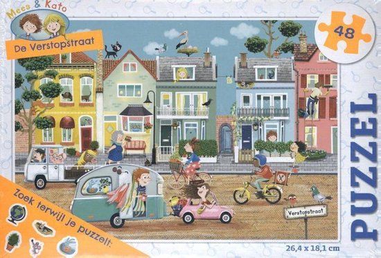 Rebo Productions Legpuzzel De Verstopstraat Junior - 48 Stukjes