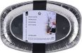 Koopman International Aluminium platters - 2x - 43 x 29 cm - barbecue platters - meat platters - disposable platters