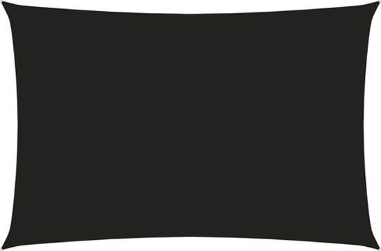 vidaXL Zonnescherm rechthoekig 2,5x5 m oxford stof zwart
