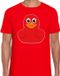 Bellatio Decorations Verkleed T-shirt heren - eend - rood - Carnaval/themafeest XXL