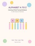 Alphabet A to Z: A Fun Coloring and Word Tracing Book for Preschool Kids
