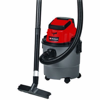 Einhell TC-VC 18/15 Li-Solo - Accu Nat-/Droogzuiger - 15 L - 8000 Pa - 18V - Zwart/Rood