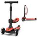 Kidiyana Lamborghini kinderloopscooter, geschikt voor kinderen vanaf 3 jaar tot 50 kg - Loopscooter met zitting en 2 stuurmodi, lichtgewicht aluminium frame, lichtgevende wielen, achterrem