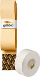 Gribbid Progrip Hockeystick Grip Zeemgrip - The Original Dutch Chamois - 1Pack Geel & Softtape Wit