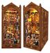 Book Nook Kit – Maison miniature à construire soi-même avec lumière LED, à partir de 14 ans