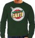 Bellatio Decorations Shoppartners Bv Foute Kersttrui / sweater - Great balls of Santa groen voor heren - kerstkleding / kerst outfit M