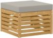 vidaXL - Voetenbank - Massief Acacia Hout - Wit