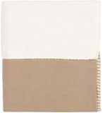 Koeka Faro Ledikantdeken - 100 x 150 cm - Katoen/Fleece/Wafel - Caffe