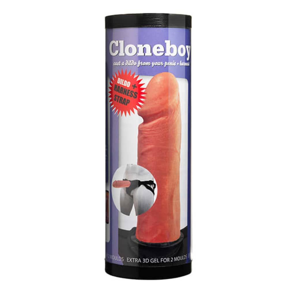 Cloneboy - Dildo & Harness Strap - Paars - Siliconen