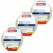 Tesa 3x rollen afplaktape/schilderstape 19 mm x 50 m