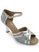 Capezio Elisa 2.5" Ballroom Shoe, zilver, 10 W