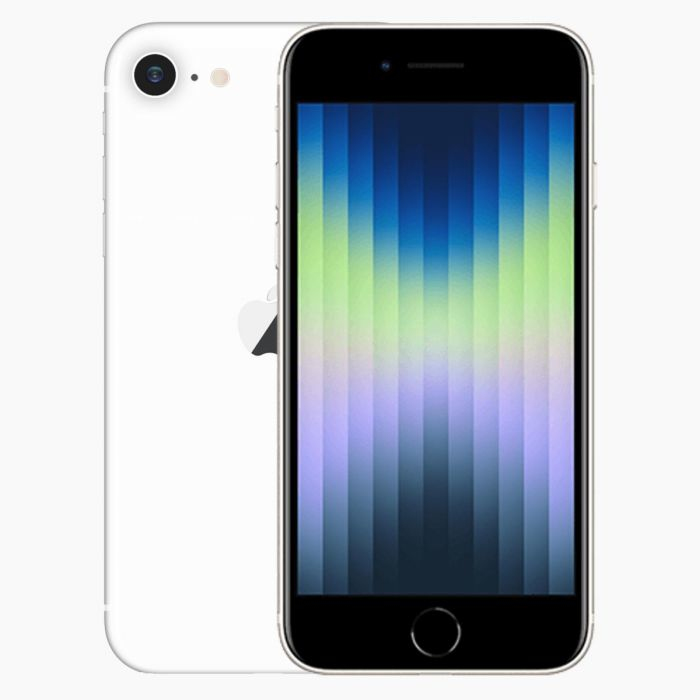 Forza Refurbished  Apple iPhone SE 2022 64GB White - Licht gebruikt / 64 GB / 