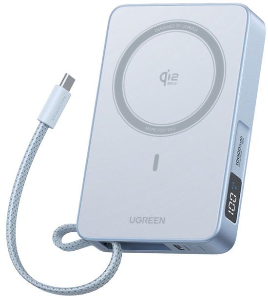 Ugreen MagFlow Powerbank 10000mAh 25W Blauw