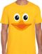 Bellatio Decorations Verkleed T-shirt voor heren - badeend - geel - S