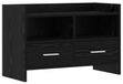Meuble TV bas Chêne noir, 71,5 x 33 x 47 cm