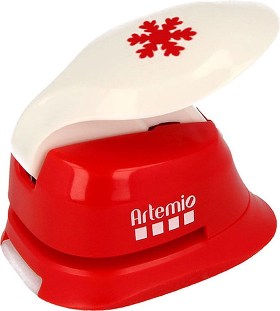 Artemio motiefpons, sneeuwvlok, 1,6 cm, Eva, rood