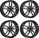Dezent 4 TR dark rims, 6.5Jx16, 5x112, suitable for Volkswagen Beetle, Caddy, Golf, Jetta, Passat, T-Roc, Touran