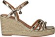 Mexx Noemi Pakina Sandalen - Sleehak - Dames - Goud - Maat 40