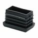 Micel Embout/Bouchon Terminal CNT04 Noir Polyéthylène Rectangulaire 25 x 40 x 22 mm (25 unités)