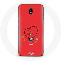 Maniacase Etui voor Samsung Galaxy S5 Bangtan Boys BT21 TATA V Rode Achtergrond