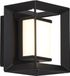 Searchlight Chaplin Cubic applique murale 8cm - Noir
