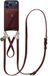 AVY Leren Hoesje geschikt voor Apple iPhone 17 Pro Max | Met Koord en Magnetische Kaarthouder | Compatibel met MagSafe | Leather Case met 30CM & 130CM Koord & Wallet | Leather Set | Burgundy