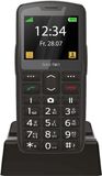Beafon, SL260 Silverline Knoptelefoon voor senioren met SOS-noodknop, compatibel met gehoorapparaten, M4/T4, lichtsignaal, 5,58 inch display, zwart