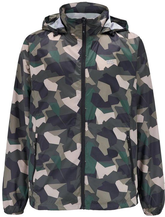 Mac in a Sac Camo groene regenjas voor dames, maat S